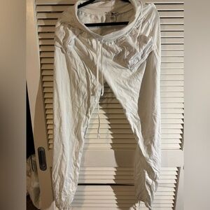 Women's White Drawstring Pants